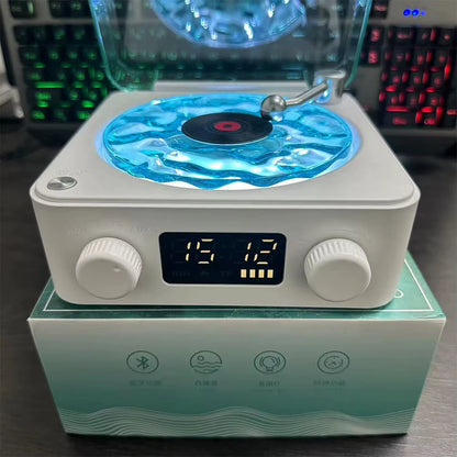 Mini Retro White Noise Bluetooth Speaker Portable Wireless Vintage Sleep Aid Bluetooth Speaker Subwoofer with RGB Light